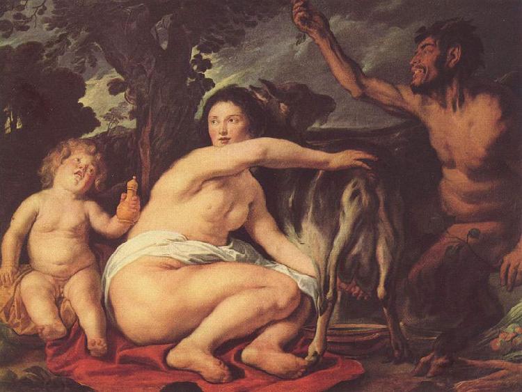 Jacob Jordaens The Childhood of Zeus oil painting picture